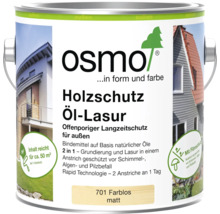 Osmo Holzschutz Öl Lasur farblos matt 2 in 1 für den Außenbereich im Farbeimer.