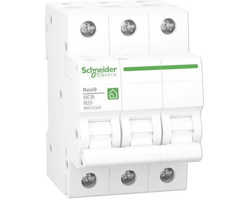 Schneider Electric Leitungsschutzschalter Resi9 B25 3-polig für die Hutschiene