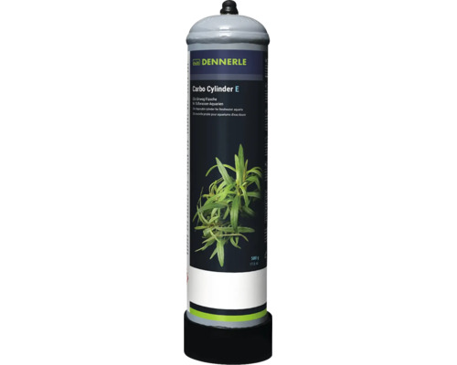 Dennerle Carbo Cylinder E Kohlendioxid Einwegflasche mit 500 Gramm Inhalt für Süßwasser Aquarien