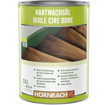 Dose Hornbach Hartwachsöl für den Innenbereich, seidenmatt, schützt und betont die Holzmaserung, 2,5 Liter Gebinde.