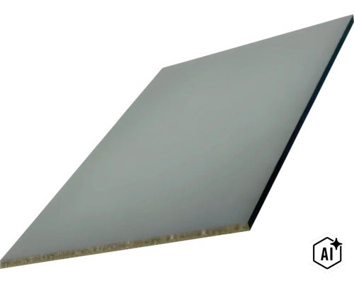 Eine einzelne rechteckige Holzplatte mit glatter Oberfläche als Bauplatte für verschiedene Heimwerkerprojekte. (Image AI modified or generated)