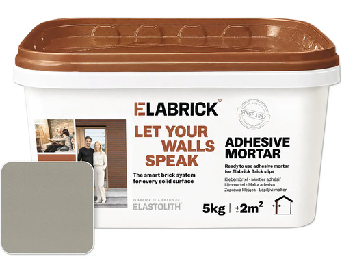 Eimer mit Elabrick Klebemörtel für Riemchen 5 Kilogramm