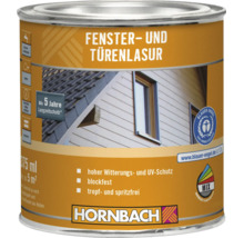 Dose Hornbach Fenster- und Türenlasur mit 375 Milliliter Inhalt für witterungsbeständigen Schutz von Holzoberflächen im Außenbereich