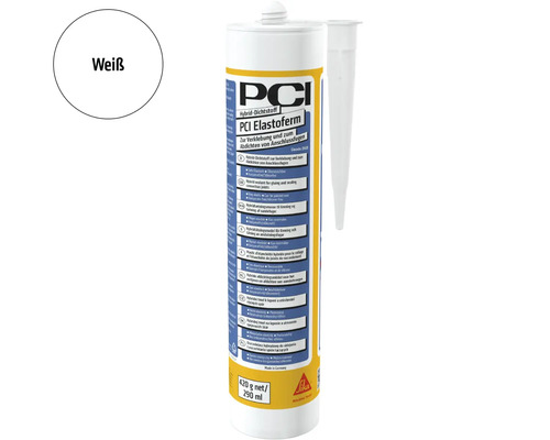 PCI Elastoferm Hybrid Dichtstoff Kartusche 290 Milliliter zum Abdichten und Kleben