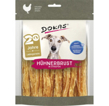 DOKAS Hühnerbrust in Streifen Hundesnack 20 Jahre Jubiläumspackung mit SGS Institut Fresenius Qualitätssiegel