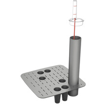 Wandrosette mit Thermometer für den Saunaofenbau