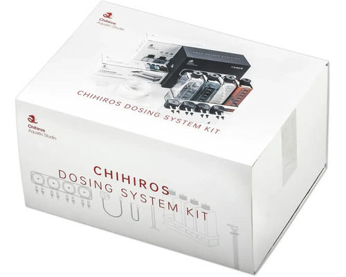 Chihiros Dosiersystem Set für Aquarien in der Produktverpackung