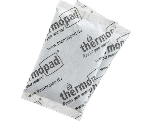 Zwei Thermopad Wärmekissen für den einmaligen Gebrauch zum Wärmen von Händen oder Körper.