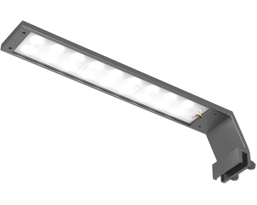 LED Aufbauleuchte zur Montage an Schränken oder Spiegeln mit integrierter Klemmvorrichtung