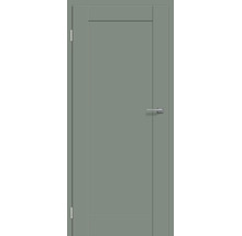 Moderne Innentür mit glatter Oberfläche und einer integrierten Türklinke aus Metall.