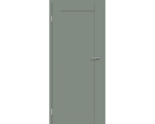 Moderne Innentür mit glatter Oberfläche und einer integrierten Türklinke aus Metall.