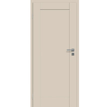 Moderne Innentür mit glatter Oberfläche und einer integrierten Türdrückergarnitur mit Schlüssellochbohrung.