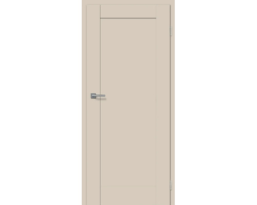 Moderne Innentür mit schlichtem Rahmen und Türdrücker, geeignet für den Wohnbereich.
