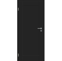 Moderne Innentür mit glatter Oberfläche und integriertem Metall Türdrücker in einer zeitlosen Ausführung.