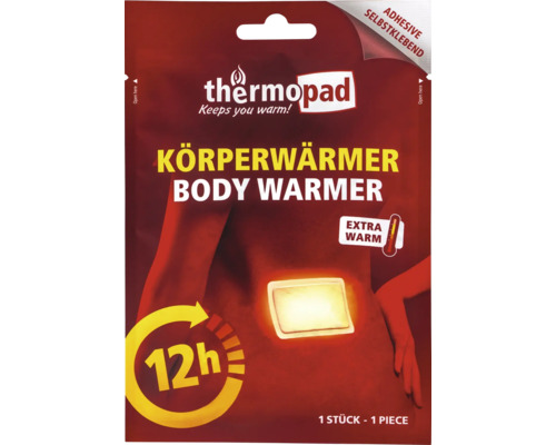 Thermopad selbstklebender Körperwärmer für 12 Stunden Wärmedauer in einer Einzelpackung