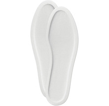 Zwei Schuhsohlen aus Textilmaterial