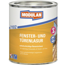 Modulan 7102 Fenster- und Türenlasur, mittelschichtige, lösemittelhaltige Lasur für maßhaltige Holzbauteile mit UV-Schutz.