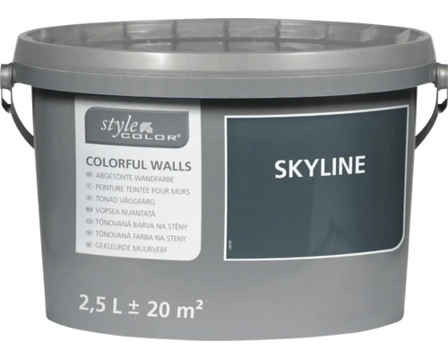 StyleColor abgetönte Wandfarbe Skyline in einem 2,5 Liter Eimer für 20 Quadratmeter Fläche.
