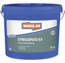 Modulan Streichputz 0.5 Dispersions Strukturfarbe in 25 Kilogramm Gebinde für Innenwände mit extrafeiner Körnung