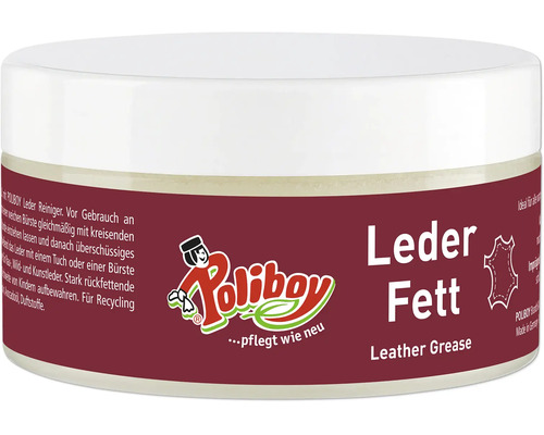Poliboy Leder Fett zur Pflege von Glatt- und Kunstleder in der Dose