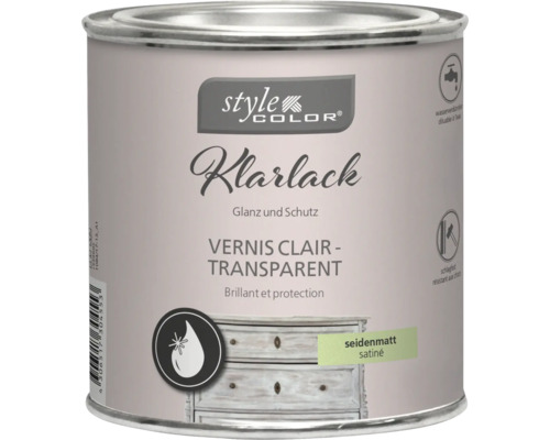 Style Color Klarlack seidenmatt in der Dose zur Lackierung und zum Schutz von Oberflächen