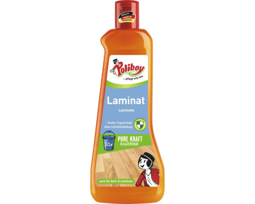 Poliboy Laminat Reiniger Konzentrat zur Pflege und Reinigung von Laminat Kork und Linoleum Bodenbelägen