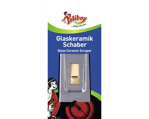 Poliboy Glaskeramik Schaber für Kochfelder in der Verpackung