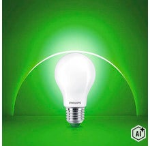 Philips LED Lampe in Birnenform mit E27 Sockel und mattem Glas (Image AI modified or generated)