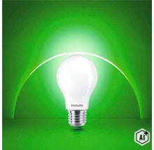 Philips LED Lampe mit E27 Sockel und matter Oberfläche (Image AI modified or generated)