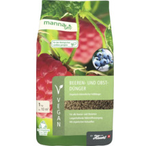 Manna Bio Beeren und Obstdünger 1 Kilogramm organisch mineralischer Volldünger für Beeren und Obstpflanzen