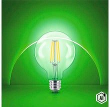 Philips LED Filament Lampe in Kugelform mit E27 Sockel (Image AI modified or generated)