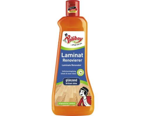 Poliboy Laminat Renovierer für strapaziertes Laminat mit Sofortversiegelung und Glanzeffekt in Kunststoffflasche Poliboy Laminat Renovierer für strapaziertes Laminat mit Sofortversiegelung und Glanzeffekt in Kunststoffflasche