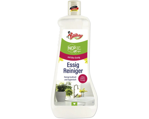 Poliboy Essig Reiniger mit Bio Essig in der Flasche zur Entfernung von Schmutz und Kalk. Poliboy Essig Reiniger mit Bio Essig in der Flasche zur Entfernung von Schmutz und Kalk.