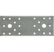 Rechteckiger Lochblechverbinder aus verzinktem Stahl zur stabilen Holzverbindung