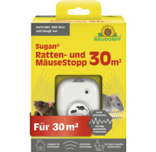 Neudorff Sugan Ratten- und MäuseStopp Ultraschallgerät zur Schädlingsabwehr in Innenräumen für bis zu 30 Quadratmeter Reichweite.