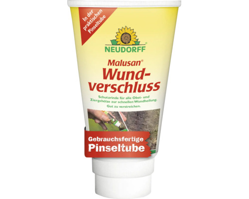 Neudorff Malusan Wundverschluss in der praktischen Pinseltube zur schnellen Wundheilung von Obst und Ziergehölzen.