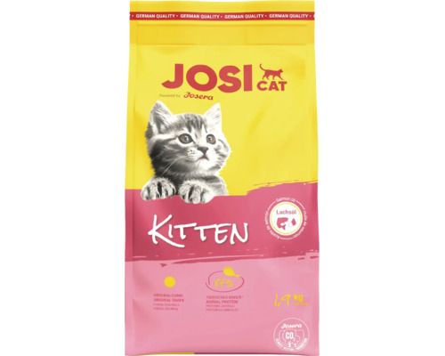 JosiCat Kitten Katzenfutter mit Lachsöl, 1,9 Kilogramm Trockenfutter für junge Katzen von Josera.