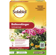 Solabiol Balkondünger Universal 1,5 kg Packung für Pflanzen mit natürlichem Wurzelaktivator für ökologischen Landbau geeignet