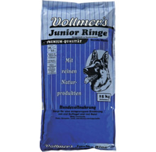 Vollmer's Junior Ringe Hundefutter für Welpen ab 3 Monaten, 15 Kilogramm Beutel.