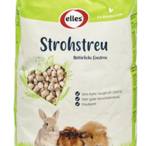 elles Strohstreu natürliche Kleintierstreu in einem Kunststoffbeutel für Nager