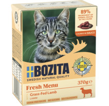 Bozita Katzenfutter im Tetra Pak, Nassfutter mit Lamm, 370 Gramm, getreidefrei, ohne Zucker und Farbstoffe.