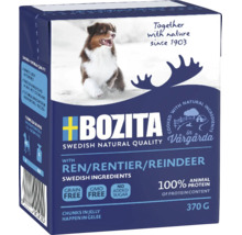 Bozita Hundefutter mit Rentier in Gelee, getreidefrei und ohne Zuckerzusatz, 370 Gramm Packung.