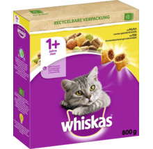 Whiskas Trockenfutter für Katzen ab 1 Jahr mit Huhn 800 Gramm