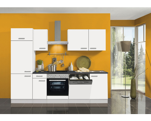 Optifit Küchenzeile mit Geräten cm Frontfarbe Oslo214 | HORNBACH 270