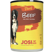 Dose Josi Dog Paté Rind Nassfutter für ausgewachsene Hunde aus klimaneutraler Produktion