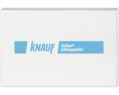 Knauf TecTem Laibungsplatte für die Innendämmung der Fensterlaibung zur Vermeidung von Wärmebrücken.