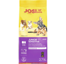 JosiDog Junior Sensitive Trockenfutter für junge Hunde in der 2,7 Kilogramm Verpackung.