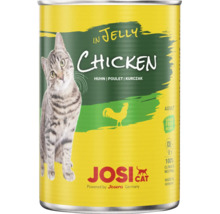 Dose JosiCat Katzenfutter mit Huhn in Gelee fuer ausgewachsene Katzen.
