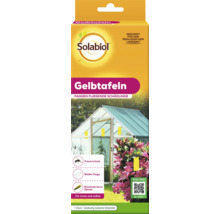 Solabiol Gelbtafeln zur Bekämpfung von fliegenden Schädlingen wie Trauermücken und Weißen Fliegen, 7 Stück, für Innen und Außen geeignet.
