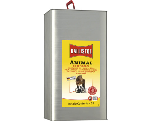 Ballistol Animal Tierpflegeöl im 5 Liter Metallkanister für die Haut und Fellpflege von Tieren.